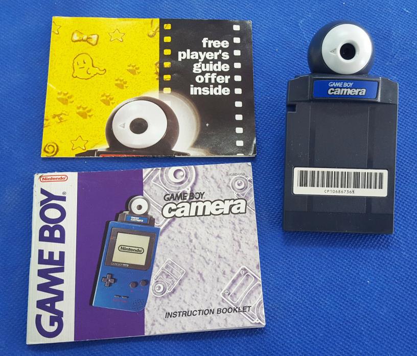 Blue Gameboy Camera NA Version with Manuals. Cleaned and Tested Works!
