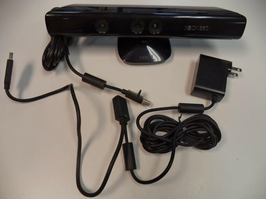 Microsoft XBOX 360 Kinect Sensor Camera Bar Model 1473 & Power Supply