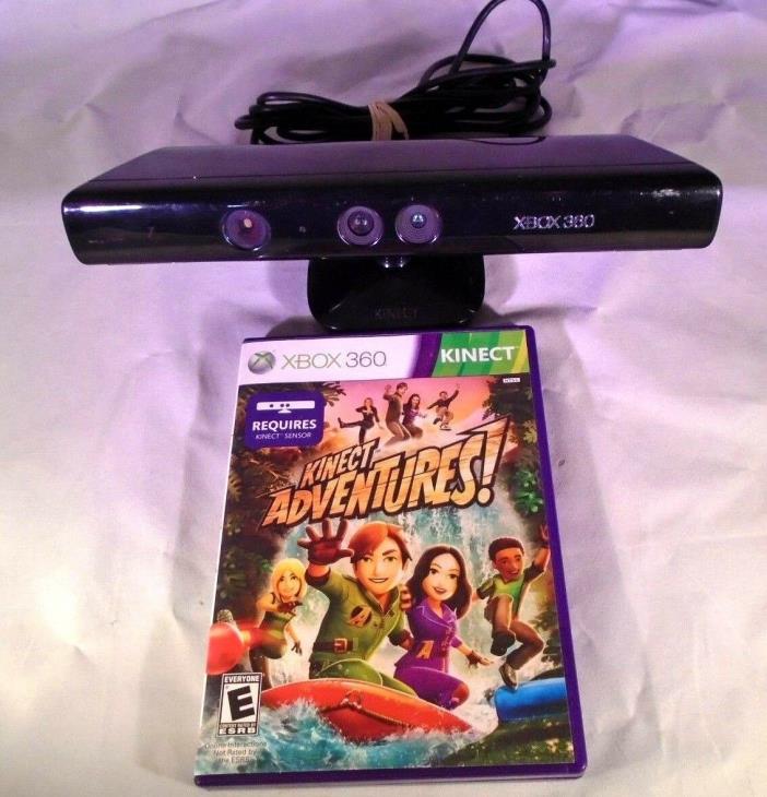 X-Box 360 Kinect With Kinect Adventures Game System Used In Great Shape