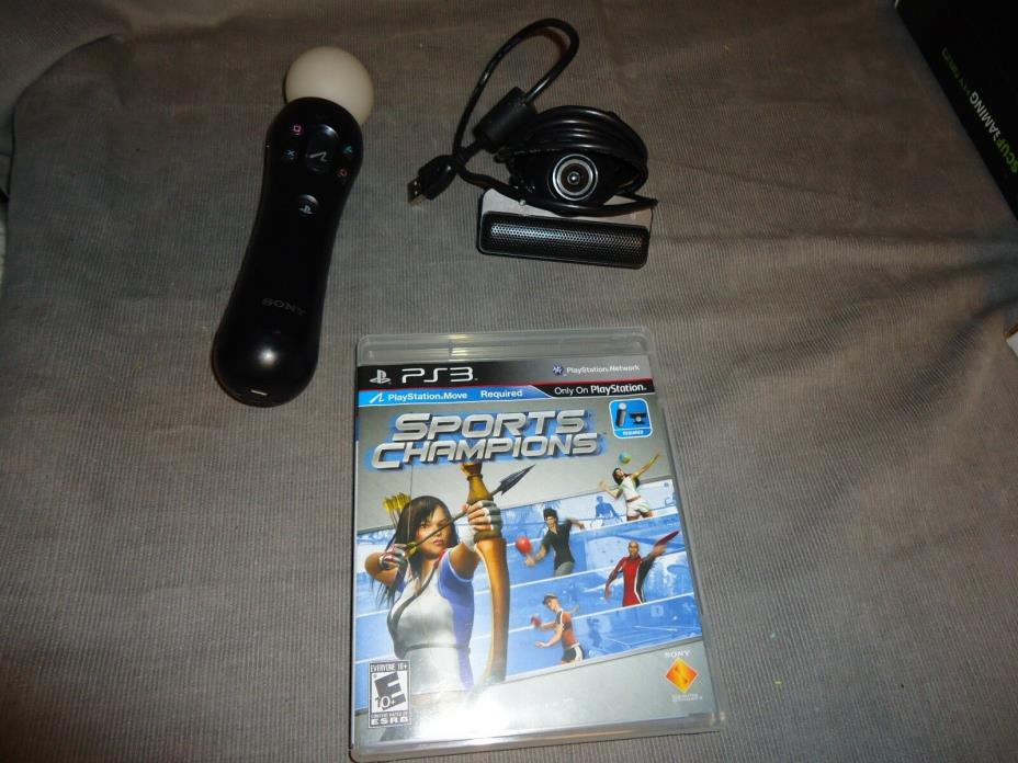 Playstation 3 Move Motion Controller, PS3 Camera, Game Bundle