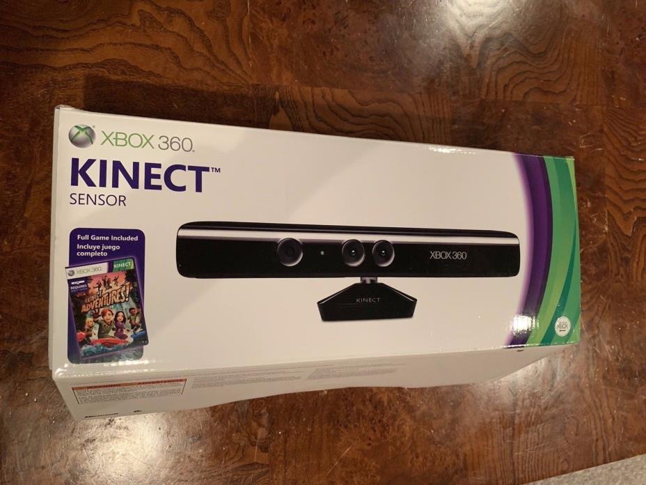 Microsoft Xbox 360 Kinect Motion Sensor Bar Black and 4 games