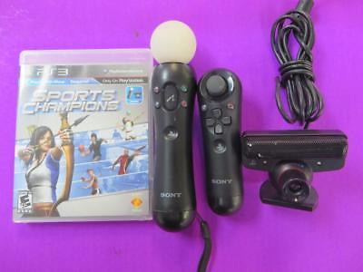 OEM Sony Playstation 3 Move Motion Controller + Eye Toy + Navigation + Game PS3