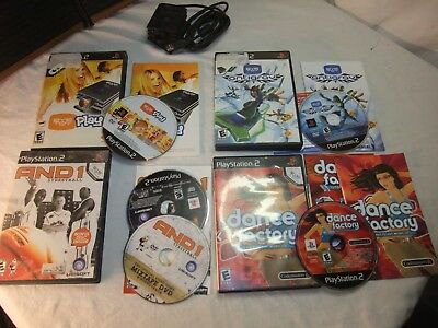 playstation 2 eyetoy camera bundle antigrave play AND1 street ball Dance Factory