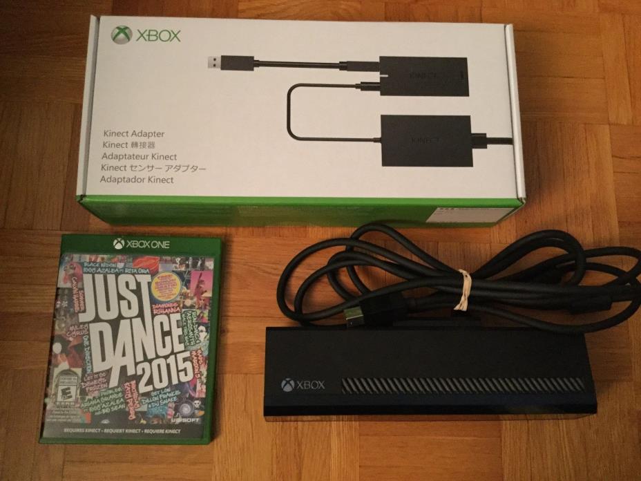 Used Kinect Sensor with Kinect Adapter for Xbox One S / Xbox One X + 1 Game