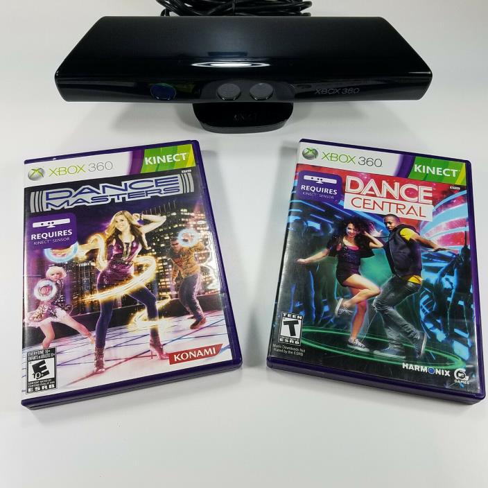 Microsoft Xbox 360 Kinect Sensor Bar + Dance Masters and Dance Central Bundle