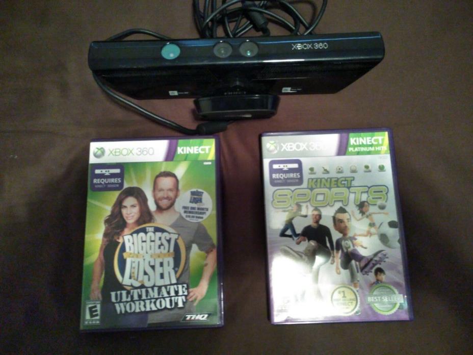 Microsoft Xbox 360 Kinect Camera with 2 games