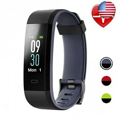 Letsfit Fitness Tracker with Heart Rate Monitor, Color Screen Smart Watch wit...