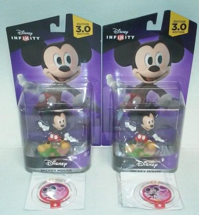 LOT OF 2 DISNEY INFINITY Power Disc King Mickey Kingdom Hearts Costume D23 Expo