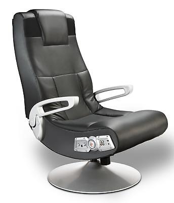 Ace Bayou X Rocker 5127401 Pedestal Video Gaming Chair, Wireless, Black