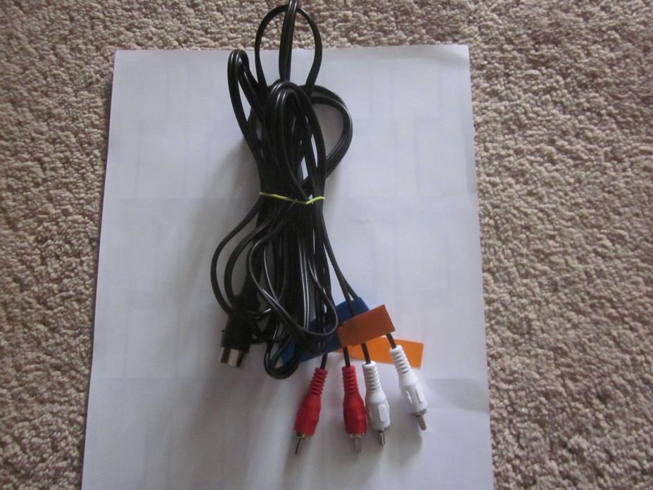 Commodore C64 S-VIDEO & Composite Video Lead Video Cable .