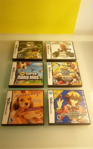 Nintendo DS empty replacement cases boxes no games 4/6 with manuals