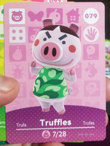 079 Truffles Animal Crossing Series 1 Card - US Version