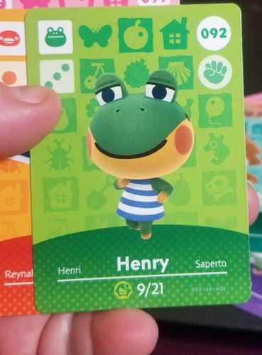 092 Henry Animal Crossing Series 1 Card - US Version