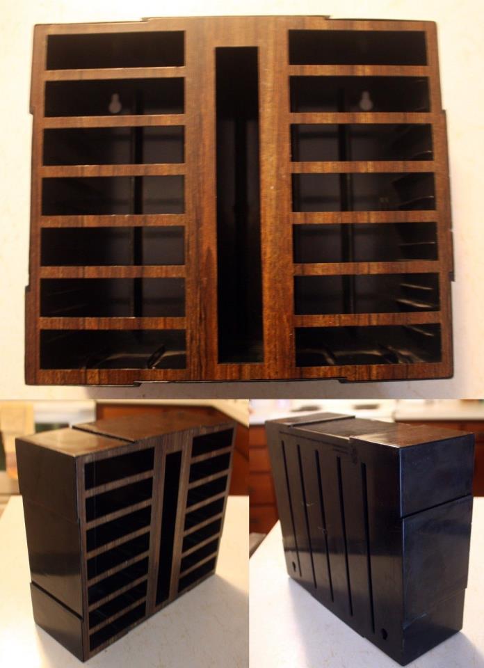 Atari Video Game Storage Shelf: organizer case plastic vintage rare Holds 14