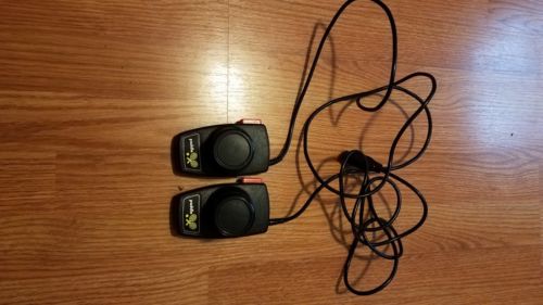 Official set of ATARI Brand PADDLE CONTROLLERS for ATARI 2600 system