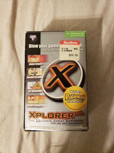 Xplorer 64 Ultimate Cheat Cartridge New in Box!