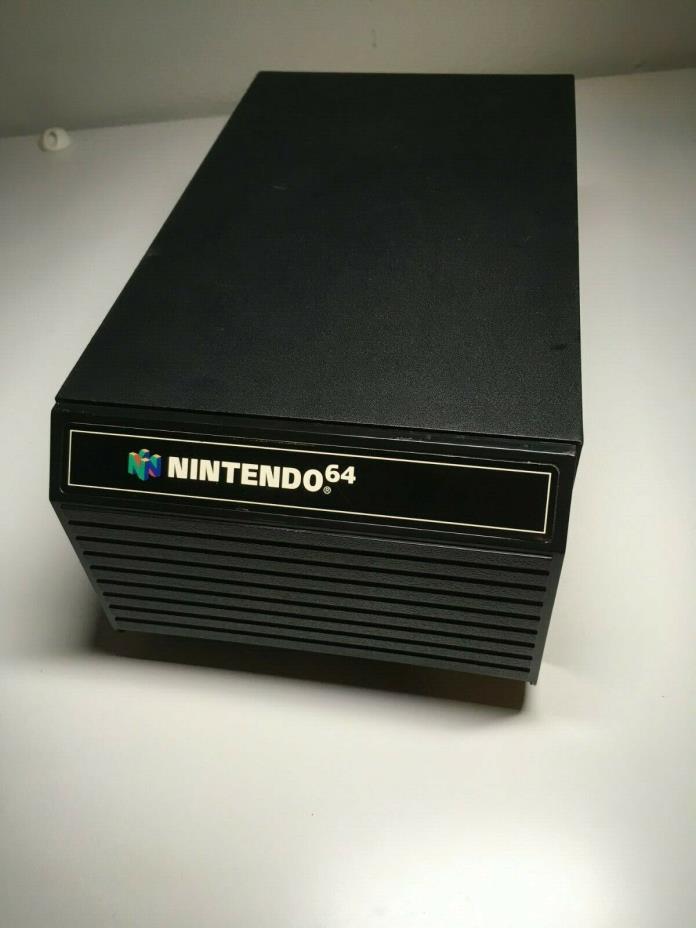 Official Nintendo 64 12 Game Cartridge Storage Drawer,Case,Organizer,Black,N64