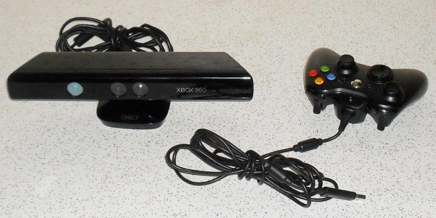 Xbox 360 Kinect unit 2007 model 1414 & Xbox 360 controller play & charge