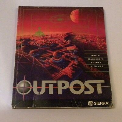 Instruction Manual ONLY - Outpost PC Game, 1994