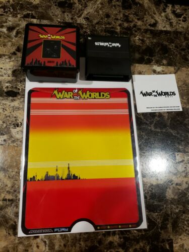 Vectrex War Of The Worlds homebrew by Fury Unlimited + Custom Fan Made Overlay
