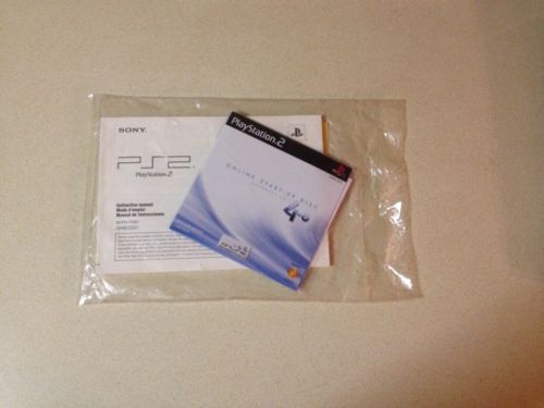 NEW SEALED SET PS2 SYSTEM INSTRUCTIONS + START UP DISC SCPH-77001 PLAYSTATION 2
