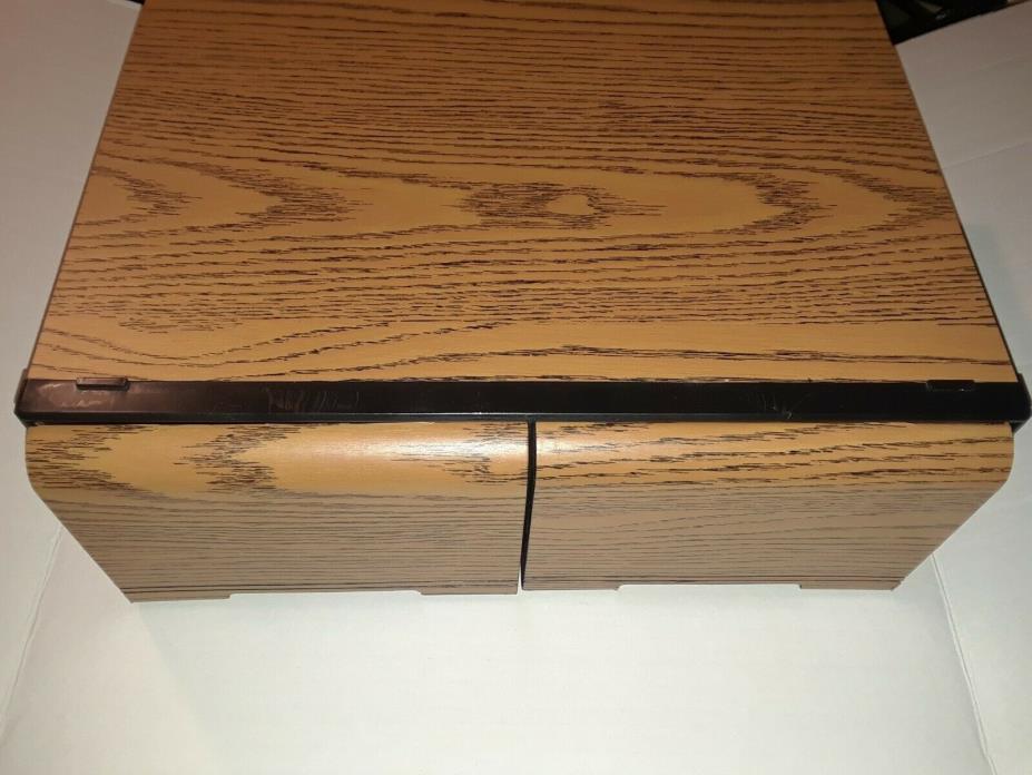 Faux Wood Storage Case Holder DVD/Video Game holds 30