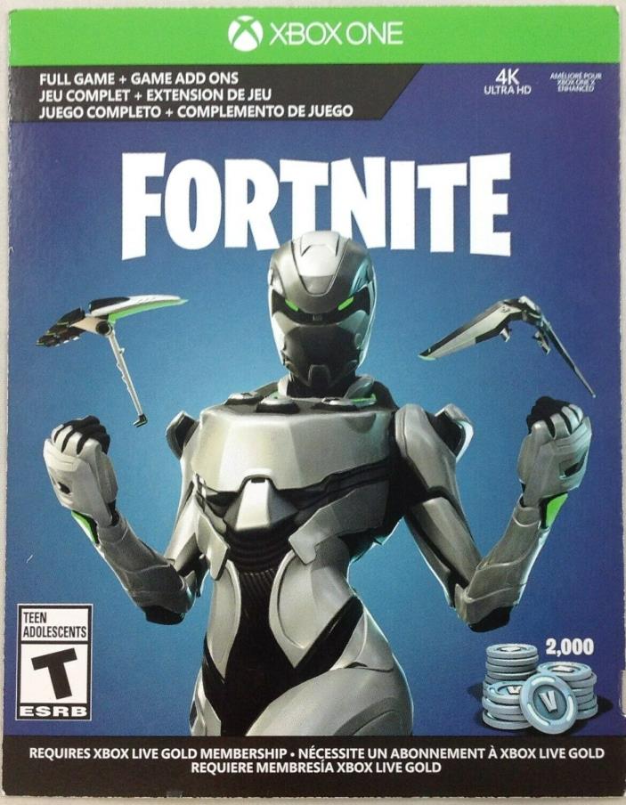 Fortnite Full Game Download Card 2,000 VBucks Eon Cosmetic Skin Set XBOX One S X