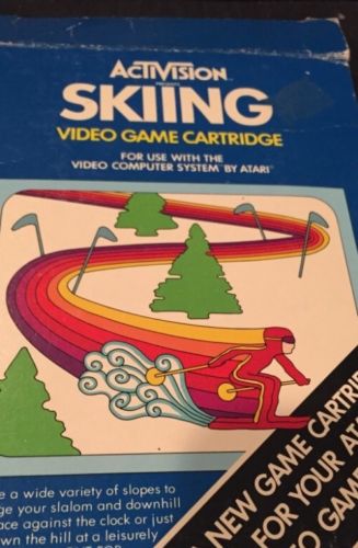 “Vintage”Activision Skiing Video Game Cartridge