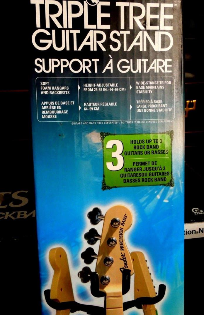 GUITAR STAND FOR BEATLES ROCKBAND STYLE GUITARS - TRIPLE TREE -  HOLDS 3 GUITARS