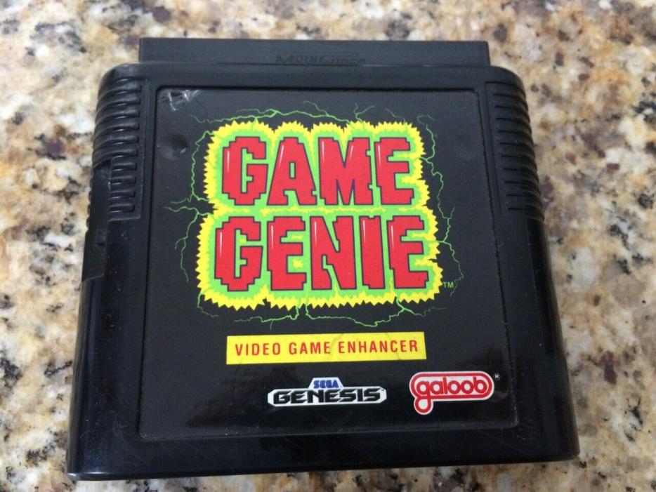 Galoob Sega Genesis retro Game Genie Video Game Enhancer Model 7357 cheat codes