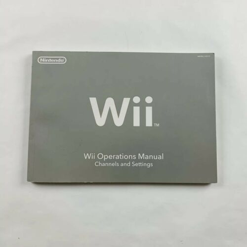 Nintendo Wii Operations Manual