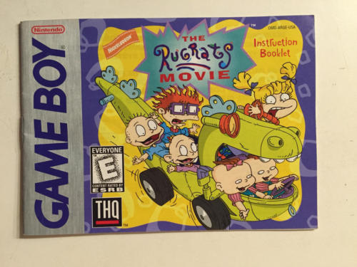 The RUG RATS Movie Game Boy Instruction Booklet ONLY * Free Ship