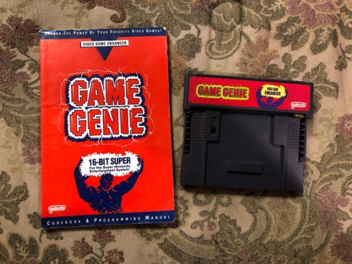 Game Genie (Super Nintendo Entertainment System, SNES) W/Manual !! Authentic !!