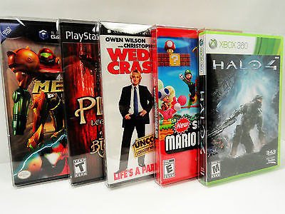 100 Box Protectors  DVD, Wii U, NINTENDO GAMECUBE, PS2, XBOX Video Game Cases
