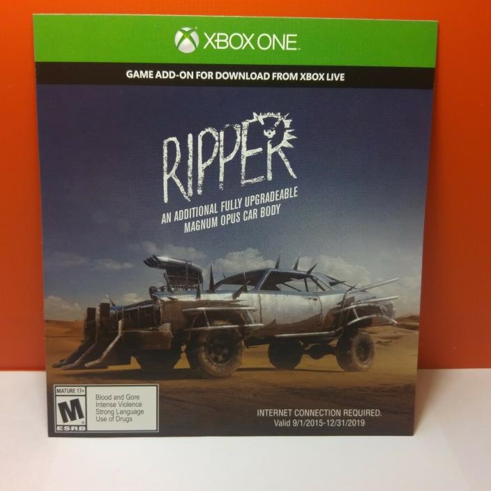 MAD MAX RIPPER MAGNUM OPUS CAR BODY DLC ADD-ON GAME CONTENT XBOX ONE #143