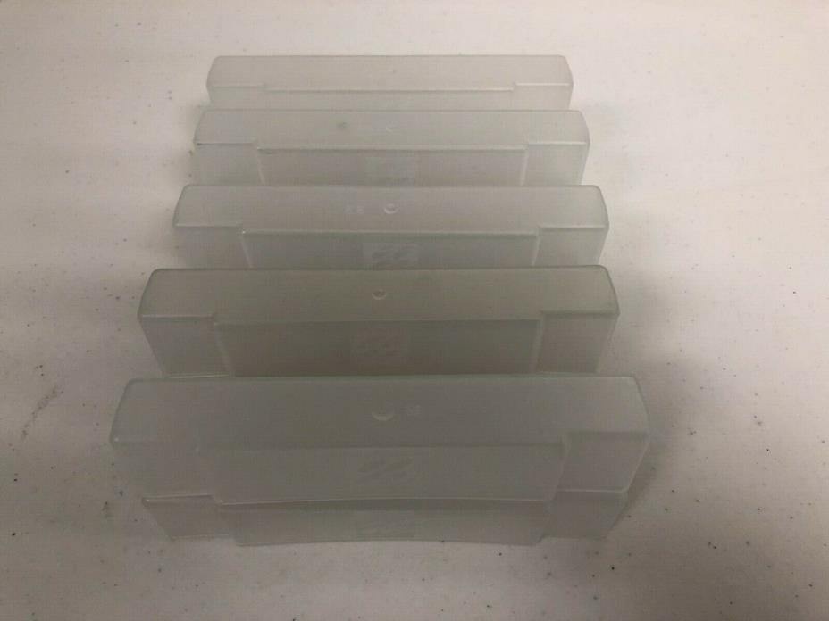 10 Official Super Nintendo SNES Cartridge Plastic Dust Covers Sleeves