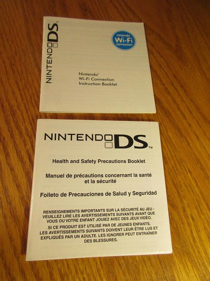 NINTENDO DS WIFI CONNECTION INSTRUCTION BOOKLET & HEALTH AND SAFETY BOOKLET