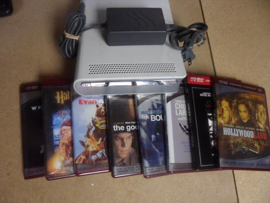 XBOX 360 HD DVD Drive w/ 8 HD DVD Movies