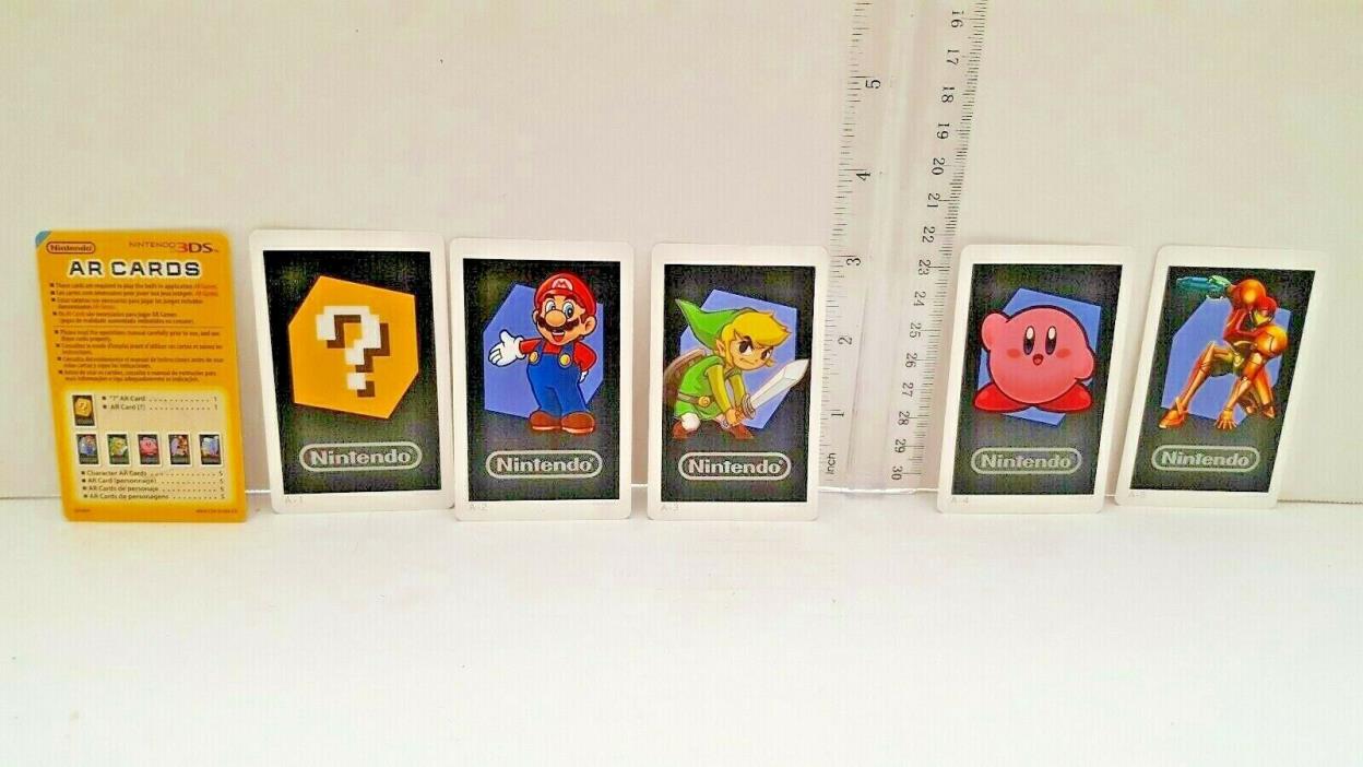 Nintendo 3DS Lot of 6 AR Cards