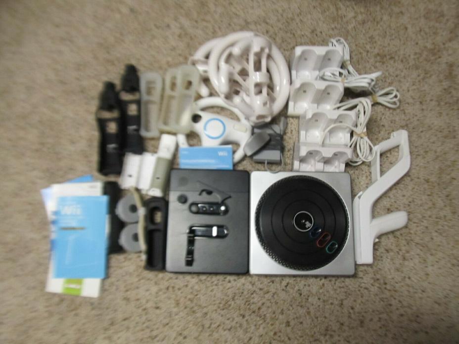 Nintendo Wii DJ HERO,WII SPEAK and Controller, accessories for parts or repair