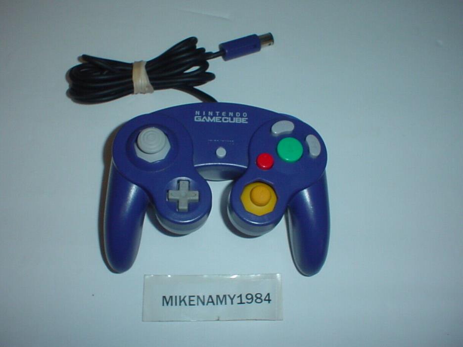 Official Nintendo Brand INDIGO BLUE GAMECUBE CONTROLLER OEM- Works great