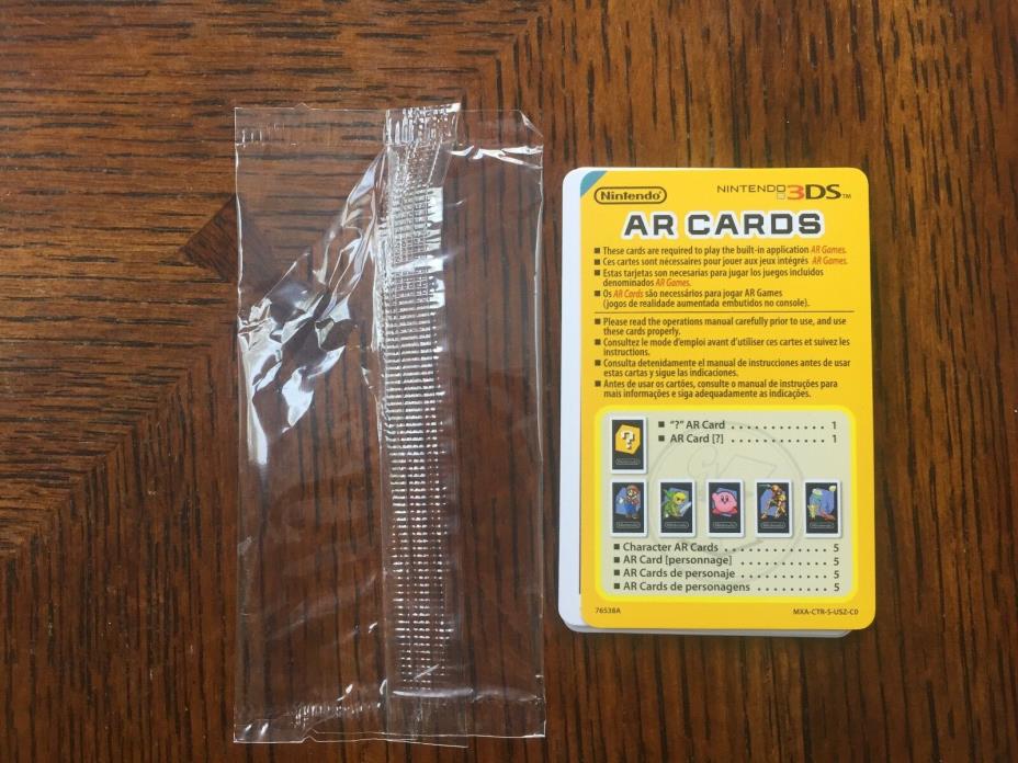 Nintendo 3DS Lot of 6 AR Cards