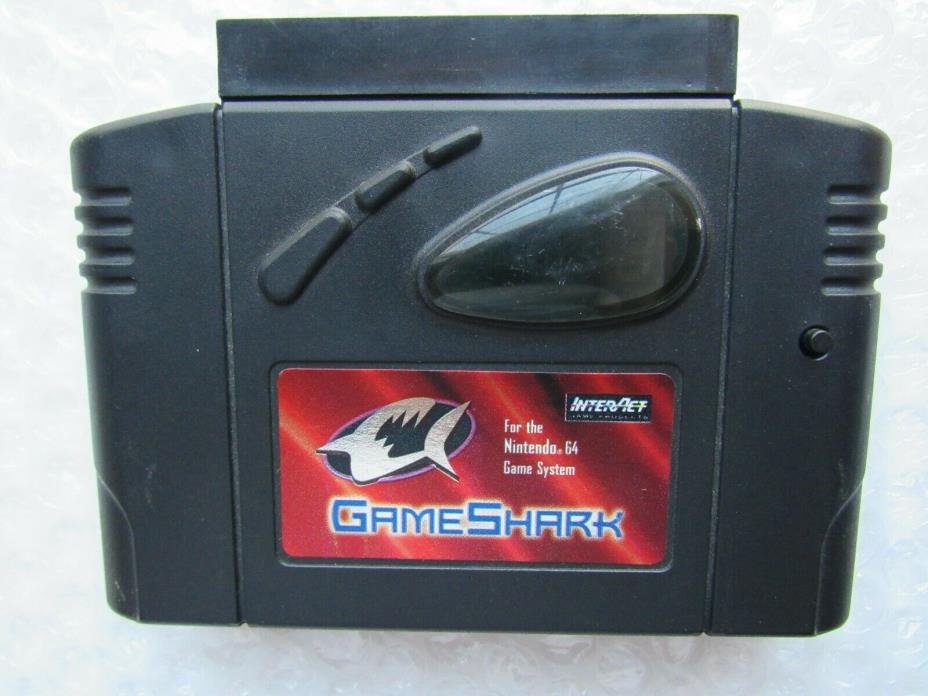 Nintendo 64 N64 OEM GameShark Version 1.05 Authentic Rare Cheat Device Cart GOOD
