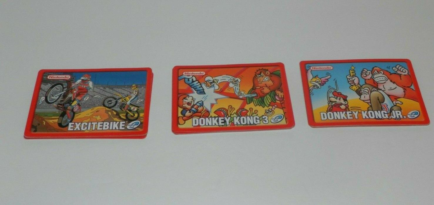 Lot 3 Nintendo E Reader Game Card Sets Donkey Kong 3 Donkey Kong Jr. ExciteBike