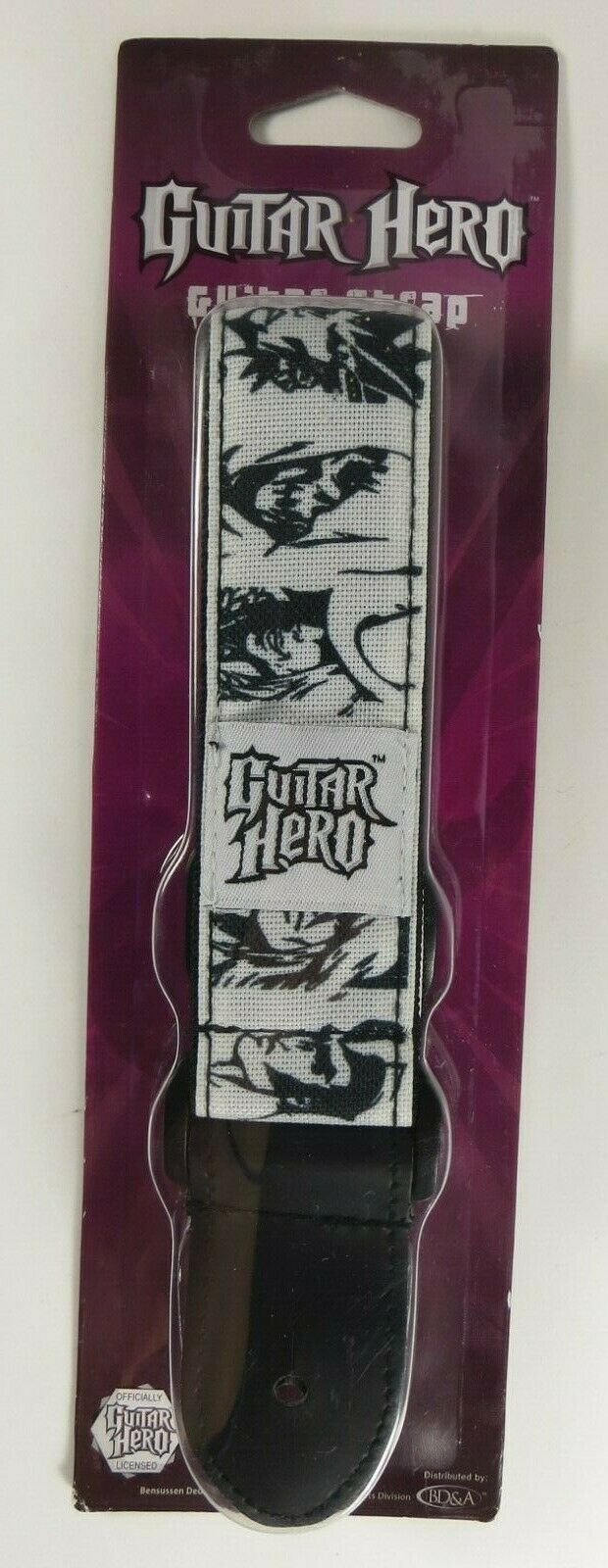 Guitar Hero Replacement Shoulder Strap White and Black