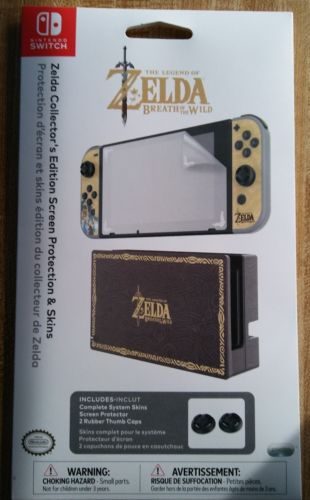 Official Nintendo Switch Zelda Collectors Screen Protection & Skins FREE SHIP!