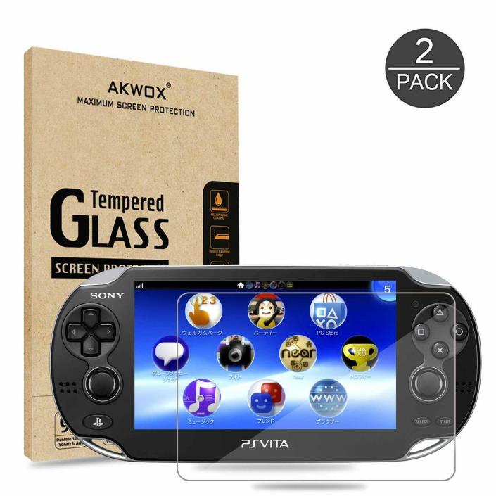 PS Vita 1000 Screen Protector 9H Tempered Glass 2 Pack Premium Clear Protective