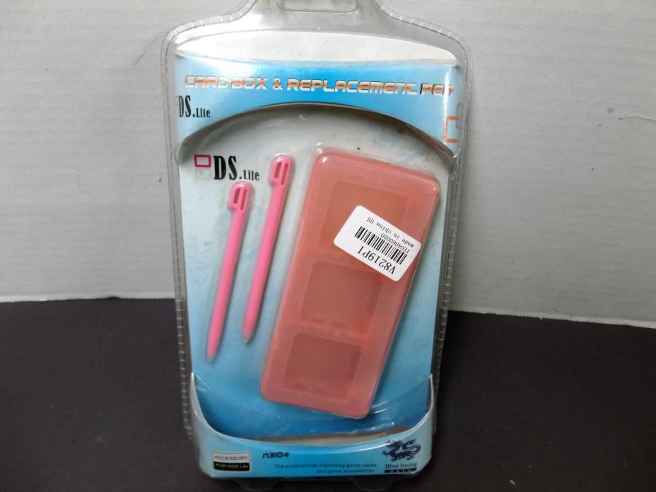 Nintendo Ds Lite Card Box & Replacment Pens (Pink)