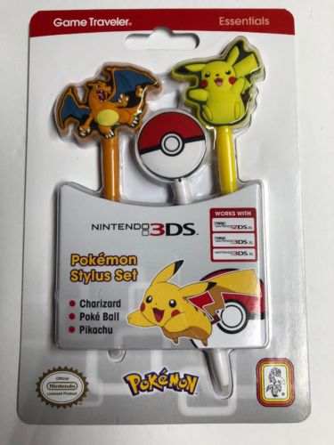 Pokemon 3 Pack Stylus Set for Nintendo 3DS XL/2DS XL - Game Traveler Essentials