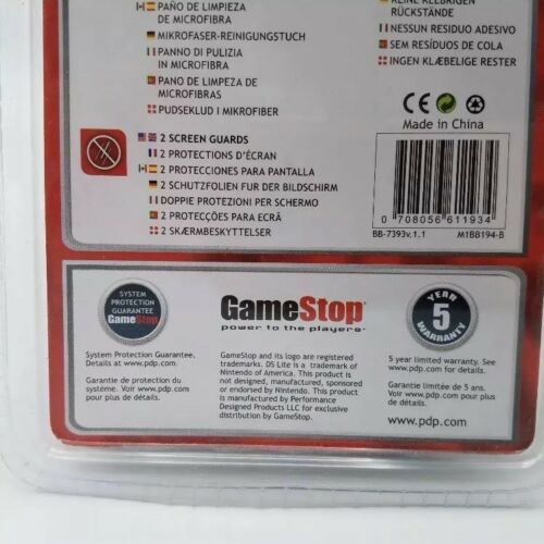 GameStop Write Protect Pak Screen Protectors Stylus Game Stop DS Lite